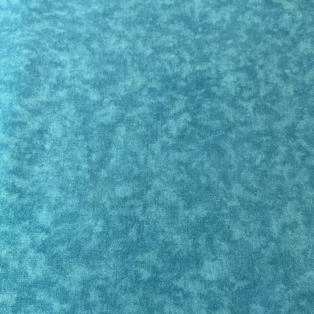 Teal Colorwash Blender Fabric Arts Cotton Fabric - Fat Quarter Or Continuous Cut