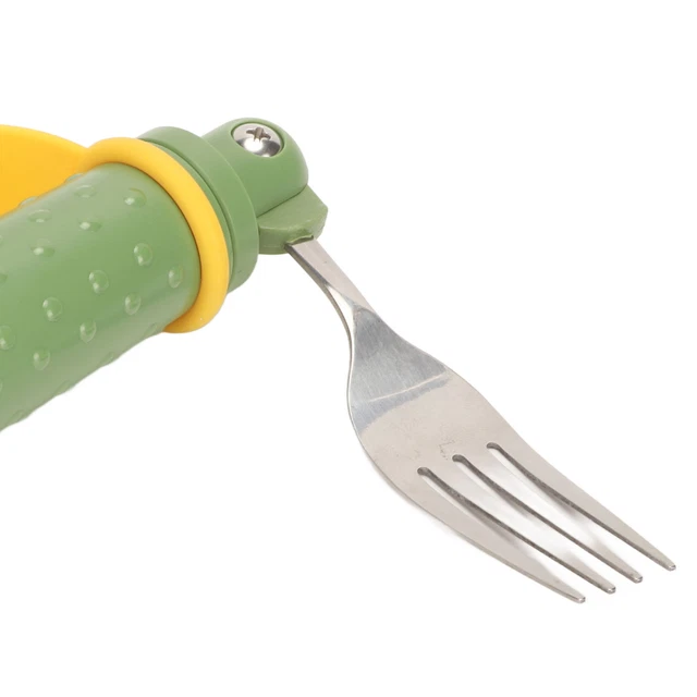 Forcella ausili alimentari facile da impugnare regolabile prevenzione agitazione acciaio inox Adapti GF0