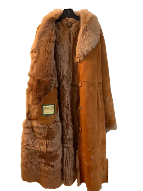 Golden/Amber Shearling Coat