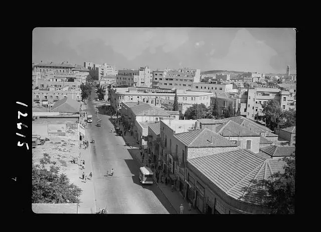 Jaffa road from Near King George Crossing,Jerusalem,Israel,Middle East