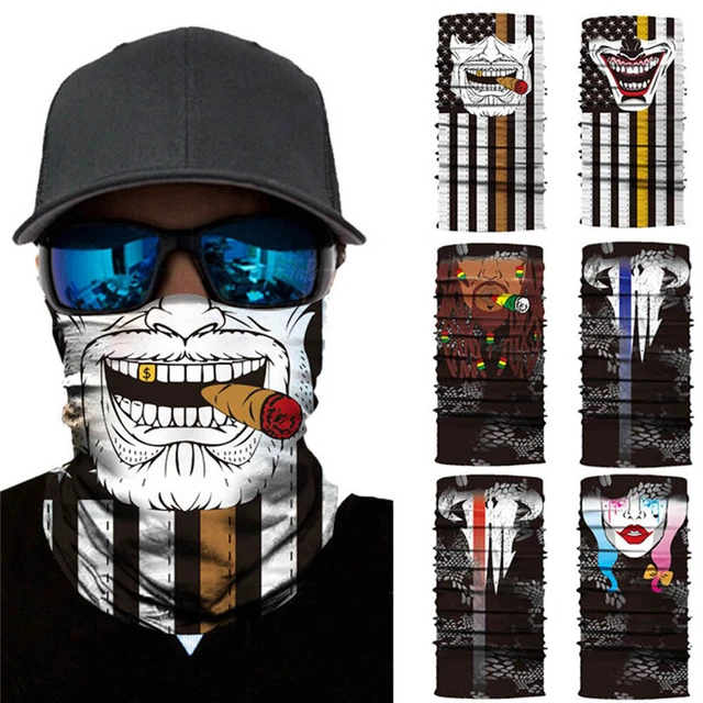 Halswärmer Halstuch Gesichtsmaske Motorrad Skull Ski Maske Schlauchschal Bandana
