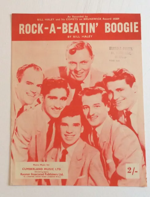 Rock-A-Beatin Boogie - Bill Haley - Sheet Music