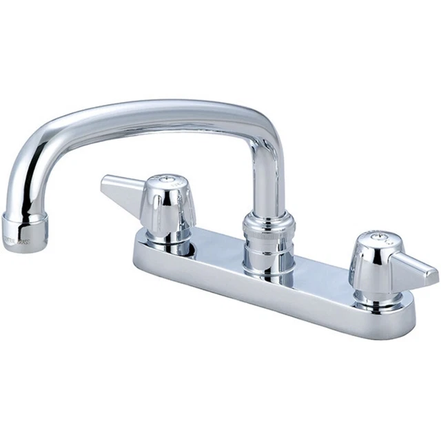 Central Brass Polished Chrome Kitchen Faucet - 6" Installation