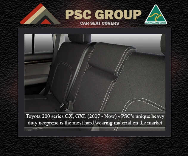 SEAT COVER FITS Toyota Landcruiser 200 Series REAR WATERPROOF PREMIUM