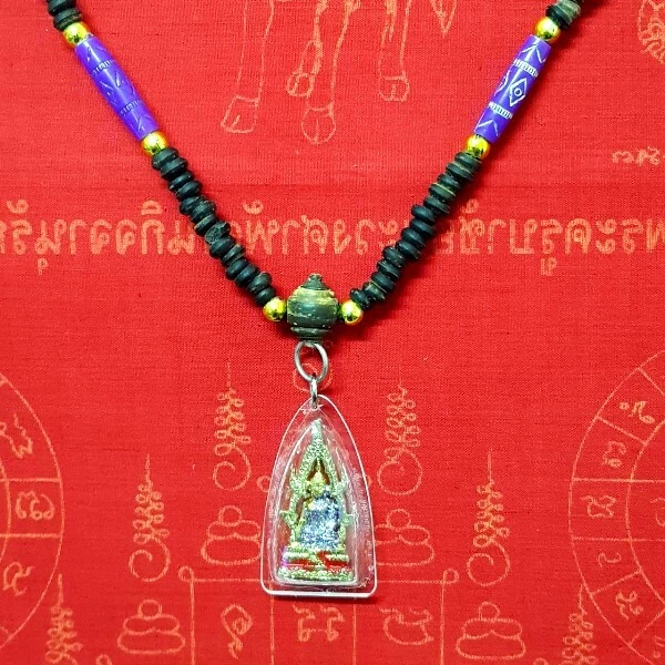 Thai Buddha Amulet Old Statue LP Pendant AYUTTHAYA Buddhist Art Antique gorgeous