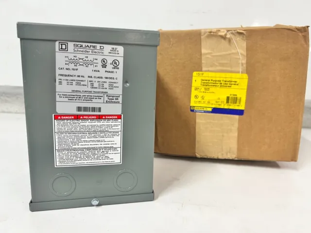 Schneider Electric Square D 1kva transformer Ph 1 , Pri 480/240 Sec 240/120 1S1F