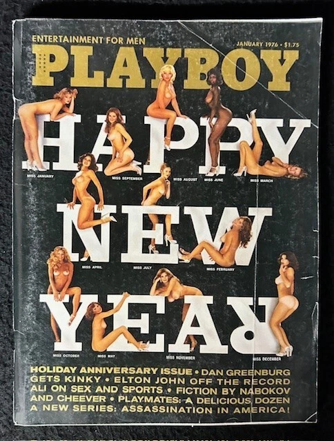 VINTAGE PLAYBOY MAGAZINE, January 1976, Interview: ELTON JOHN, The