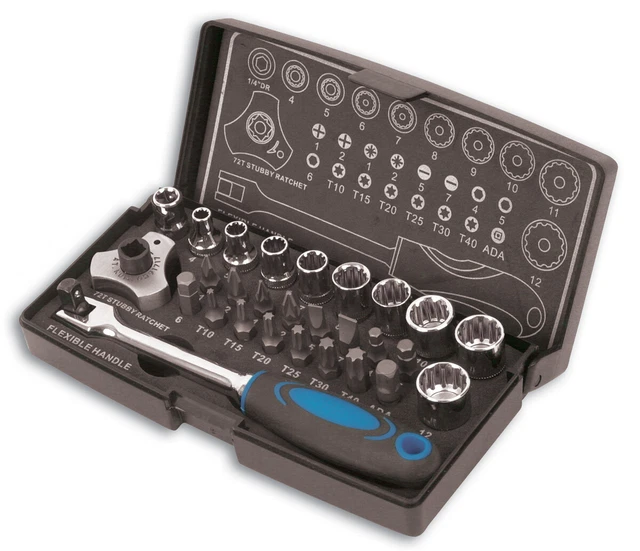 Alldrive Prise & Bit Ensemble 0.6cmD 28pc - Laser 3925 Neuf