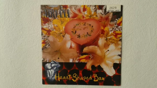 nirvana : heart shaped box  7" sp  45 limited edition red transparent ges 19191