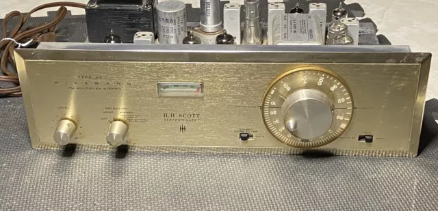 vintage HH Scott model 350 Wideband multiplex stereo FM vacuum tube-type tuner