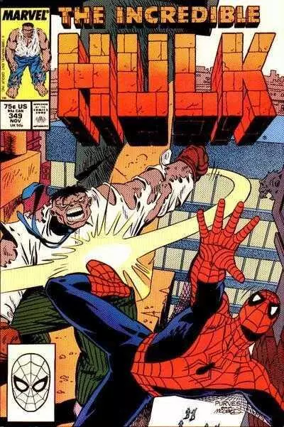 Incredible Hulk (1962) # 349 (7.0-FVF) Spider-Man 1988