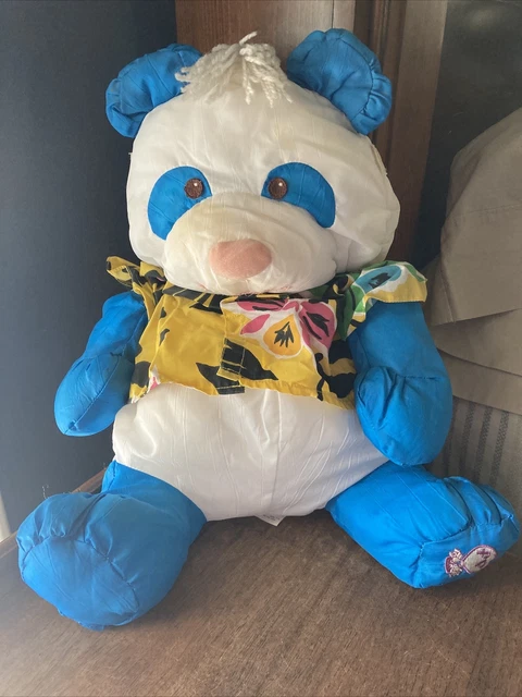 Vtg 1987 Fisher-Price Puffalump Wild Thing Panda Bear Plush Stuffed Guc