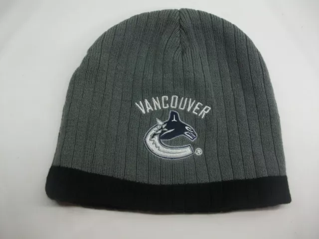 Vancouver Canucks NHL Hockey Captain Morgan Winter Hat Toque Beanie Stocking Cap