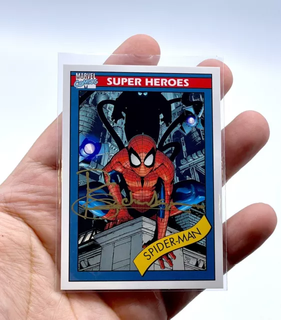 2015 Marvel Fleer Retro Spider-Man Impel On Card Auto !