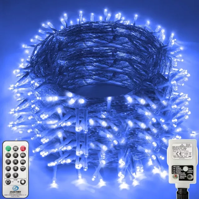 Christmas Fairy Lights Outdoor LED String Lights Extra Long 120m 1000LED – Blue