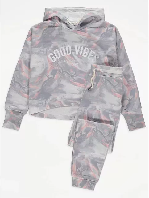 BNWT 5-6,6-7,7-8,9-10 YEARS GIRLS "GEORGE" TOP & JOGGERS OUTFIT (next day post)