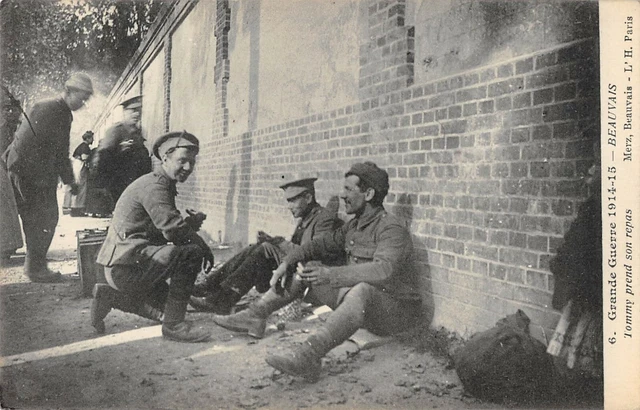CPA 60 BEAUVAIS TOMMY TAKES HIS MEAL (Rare Shot