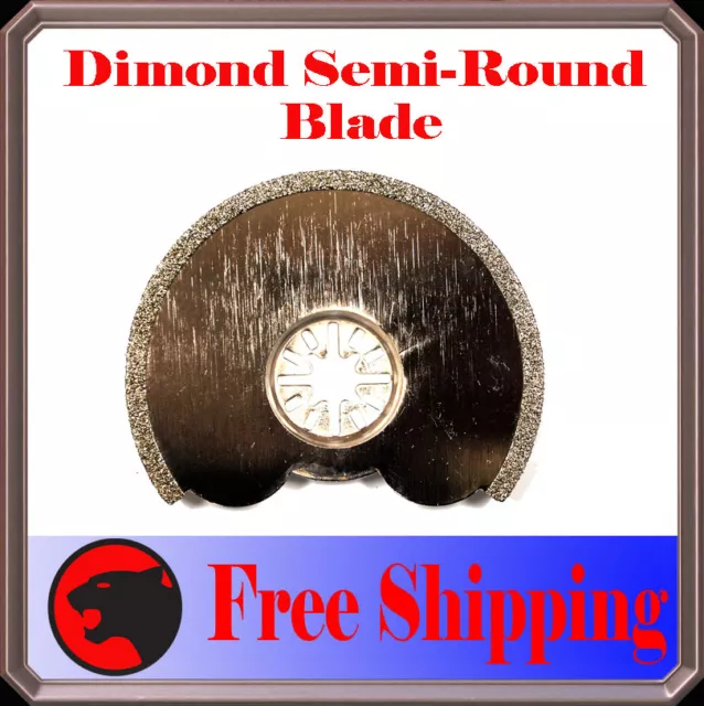 Diamond Round Cut Oscillating Multi Tool Blade For Milwaukee Ridgid Ryobi Bosch