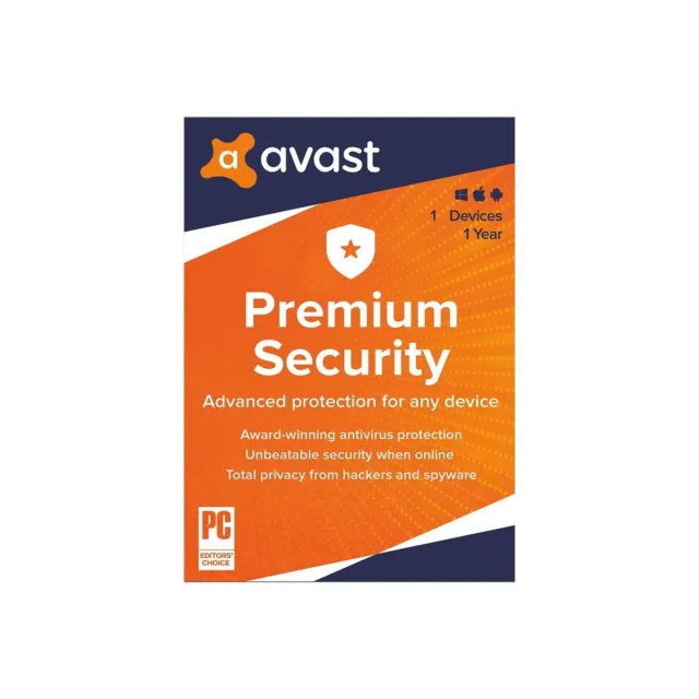 Avast Premium Security - 1 Device 1 Year Download Key