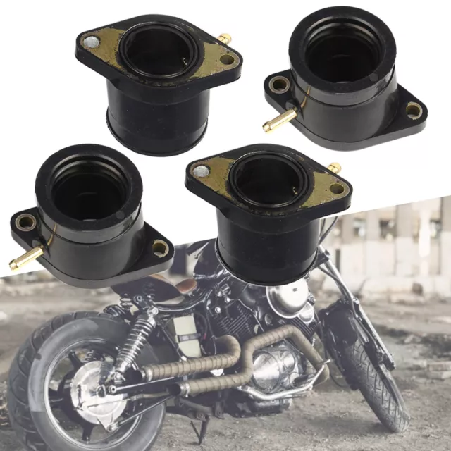 4x Carburetor Intake Manifold Boot Kit For YAMAHA XJ650 Maxim XJ750RH Seca XJ750