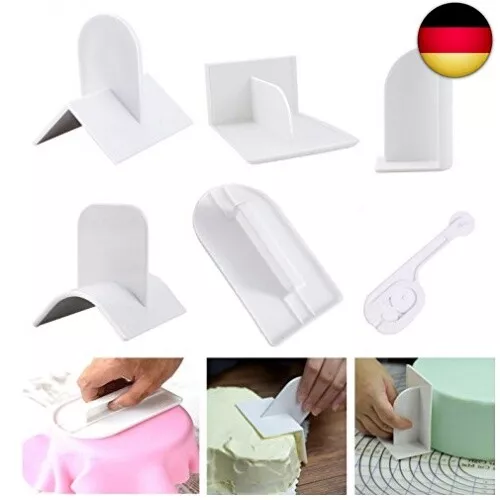 Glätter für Fondant Kuchen Glätten Werkzeug Cutter 6 Formstanzer, Sharp Ka