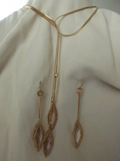 SEE VIDEO of earrings - AnthonyNak framed Blue Chalcedony 18k earrings