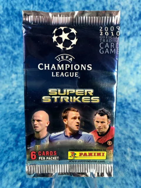 Carta Collezionabile Calcio Panini UEFA CL 2009/10 Super Strikers pacchetto sigillato