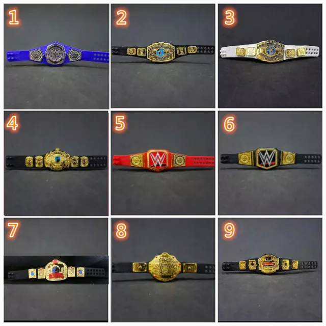 Mattel WWE NXT WWF Championship Champion Wrestling Belts Toy Figure Mini Belt