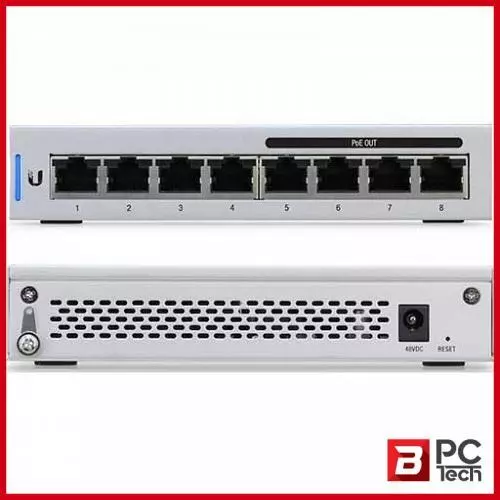 Ubiquiti Networks US-8-60W Unifi Switch 8-60W Managed 8-Port PoE Gigabit Switch