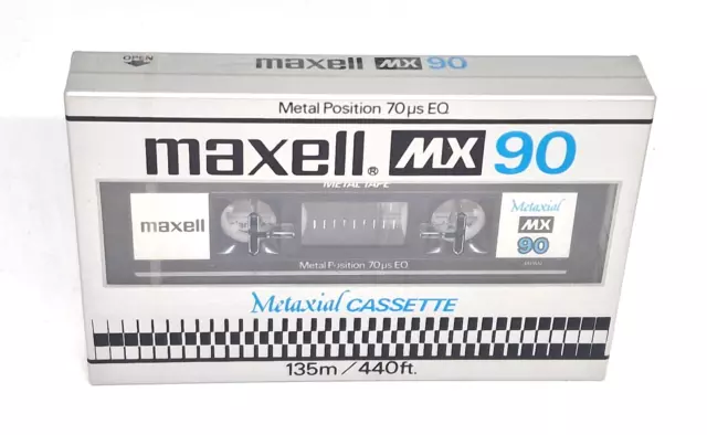 MAXELL MX 90 METAL   Blank Audio Cassette Tape (Sealed) NOS! New