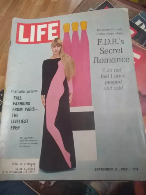 Life Magazine 1966 Vintage Fashion Fdr Jfk Lbj Lsd Vietnam Africa Photo Art News