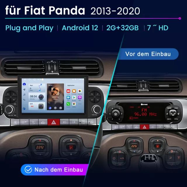 7" Autoradio Für Fiat Panda 2013-2020 2G+32G carplay Navigator RDS DAB GPS WIFI 2