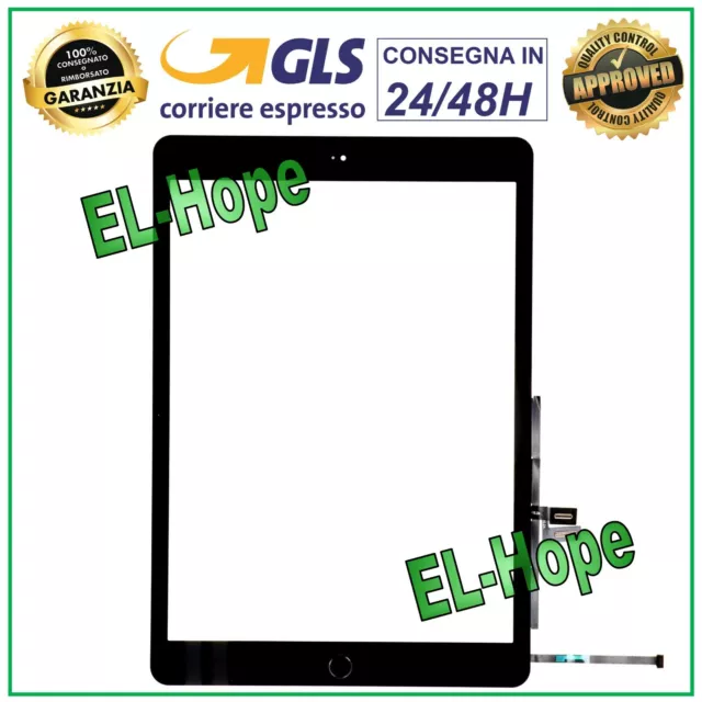 TOUCH SCREEN PER APPLE IPAD 8 2020 8th 2020 A2270 A2428 A2429 VETRO NERO BLACK