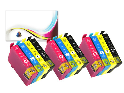 12 Ink Cartridges fits Epson Expression Home XP-225 XP-322 XP-325 XP-422 XP-415
