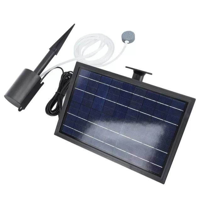 HG Solar Pond Aerator 10V 8W Solar Powered Oxygen Air Pump With Hoses For Small