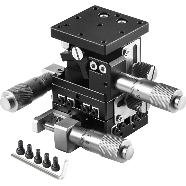VEVOR XYZ 3 Axis Linear Stage Trimming Platform Bearing Tuning Sliding 60 x 60mm