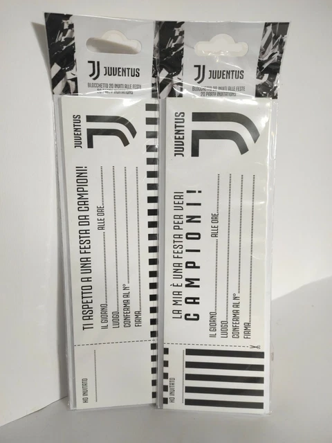 Inviti Compleanno Juventus - Blocco Da 20, Perfetti Per Feste A Tema - Foto 3