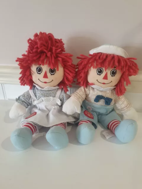 2010 Raggedy Ann & Andy Doll Ragdoll Cloth Soft Doll 95 Year Anniversary Edition