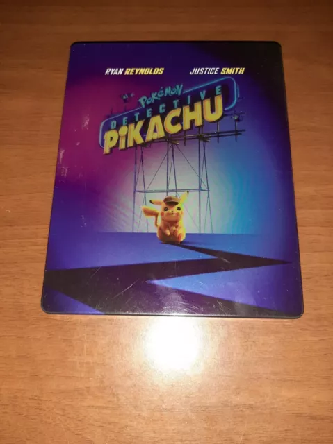 Pokemon Detective Pikachu Steelbook Blu Ray + Dvd Usato Con Graffi