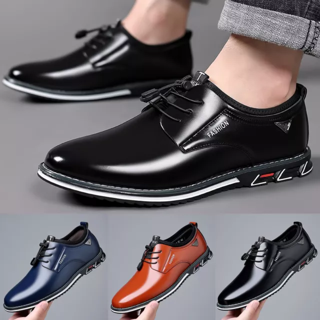 Casual Shoes Men Leather Fashion Style Men's Breathable Comfortable Business