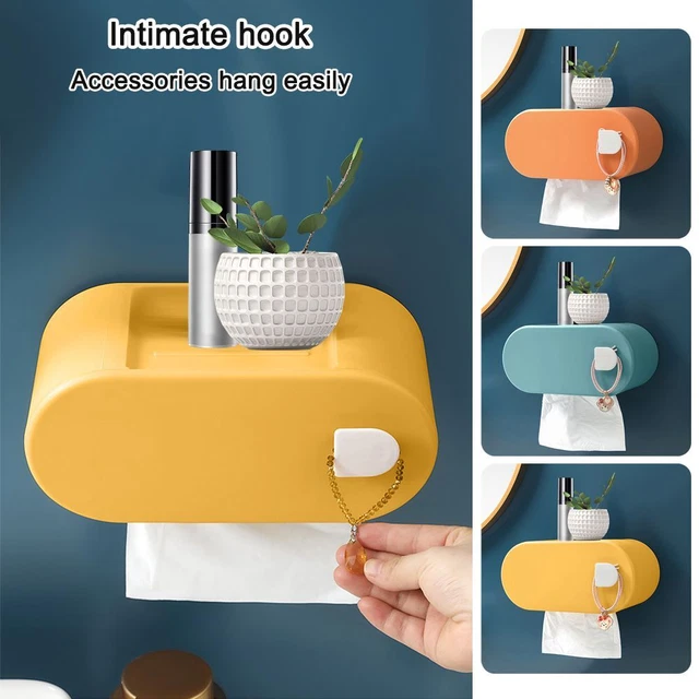Estante de almacenamiento caja de tejidos estante soporte de papel higiénico dispensador de rollos/dibujo de papel