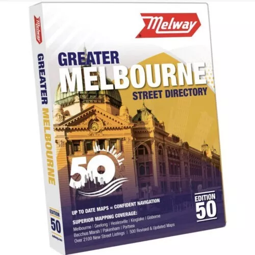 NEW 2024 MELWAY Greater MELBOURNE Street Directory EDITION 50 Paperback MS50