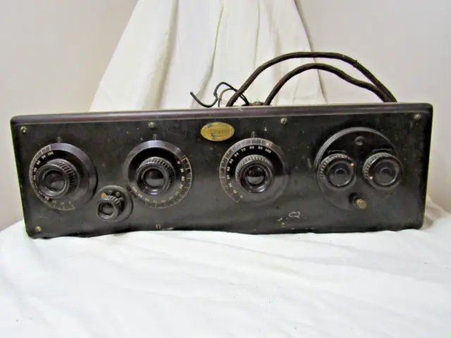 Vintage 1920's Atwater Kent Receiving Radio Model 20, 5 Tube Very Clean 301767