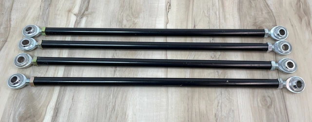 5/8" Aluminum Threaded Round 22.5" Tubes & Steel 5/8" Heims & Jam Nuts *Set of 4