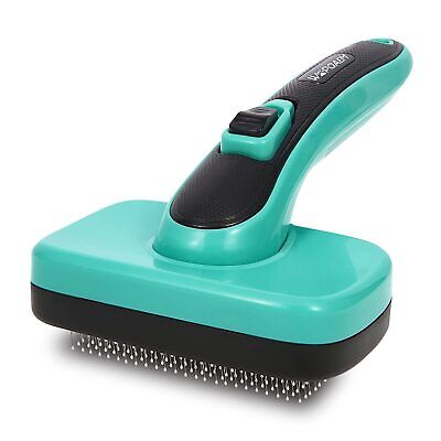 Self Cleaning Slicker Brush Pets Dog Cat Shedding Tools Grooming Brush Comb 2