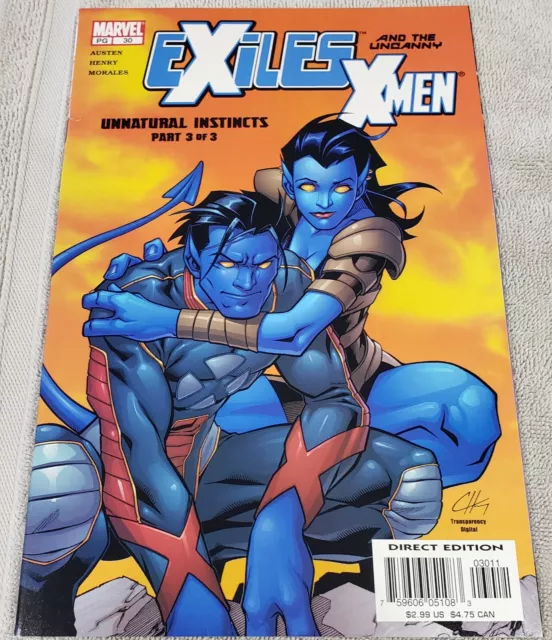 Exiles #30 NEWSSTAND UPC Uncanny X-Men Marvel Comics 2003 Unnatural Instincts 3