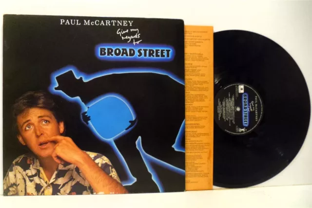 PAUL MCCARTNEY give my regards to broad street LP EX-/VG+, PCTC2, vinyl, & inner