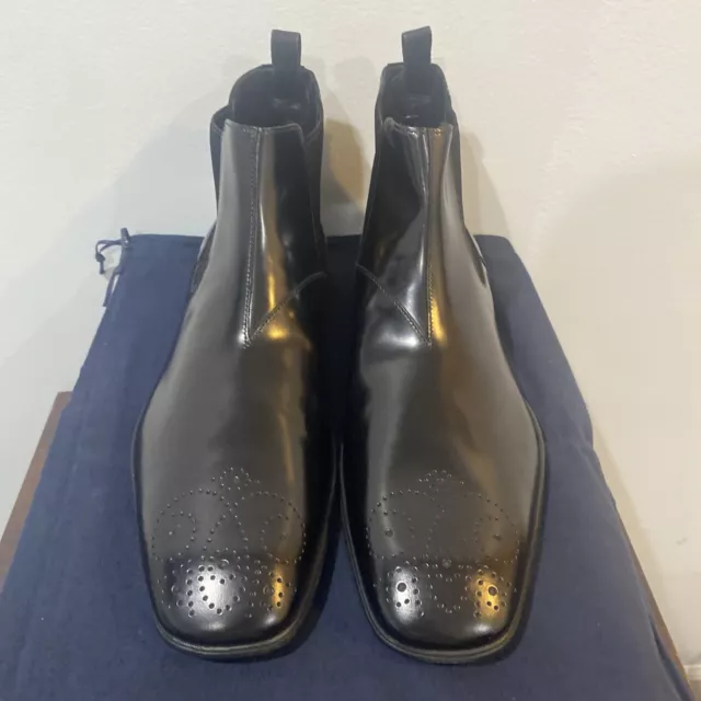 PRADA Men’s Black Slip On Chelsea Dress Boots, Brand New In Box, Size 8.5