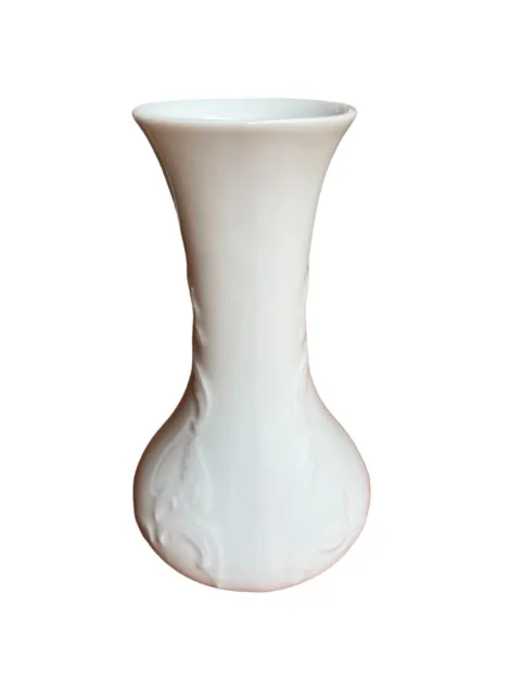 Royal Porzellan Bavaria Vase Porcelain White KPM Germany Handarbeit Art Deco 8” 3