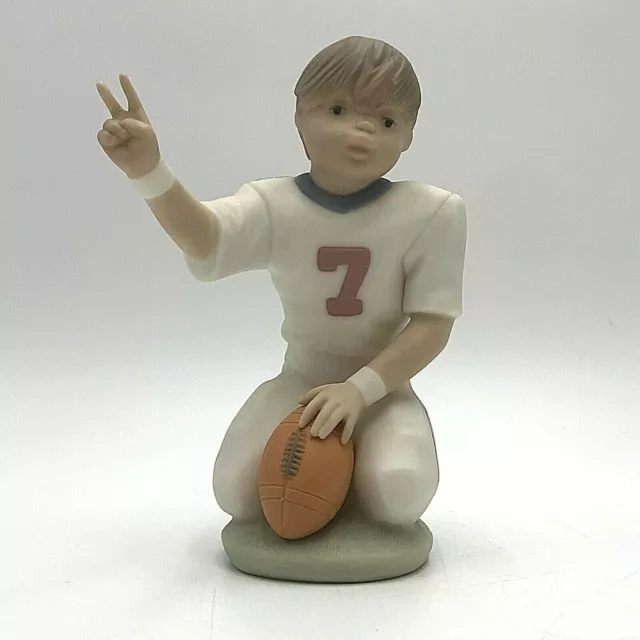 1992 Lladro Golden Memories Daisa "Boy with Football 6" tall Matte Finish